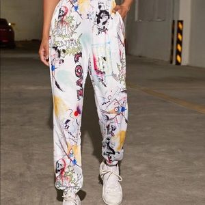 None worn Shien trendy non see through sweatpants